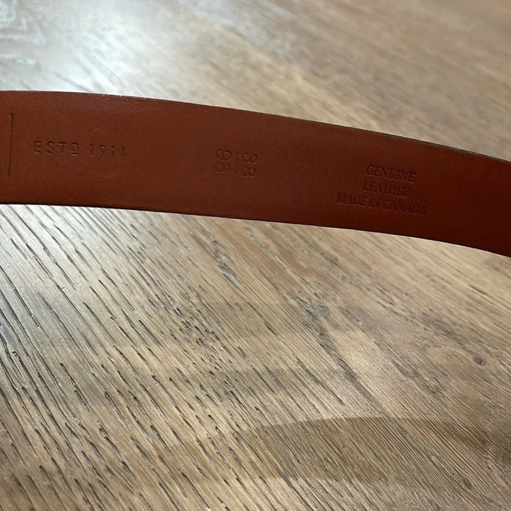 Bosca Canada 🇨🇦 Made Leather Belt Size 38/95